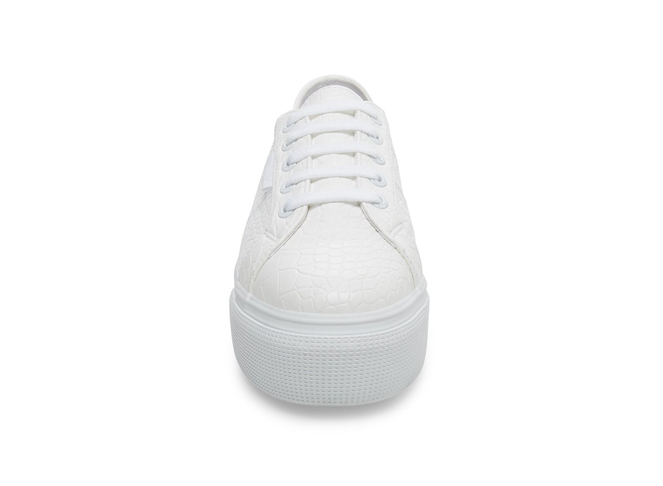 Platform Feminino Branco - Superga 2790 Syntcrocodile Woven - SXVLP-7563